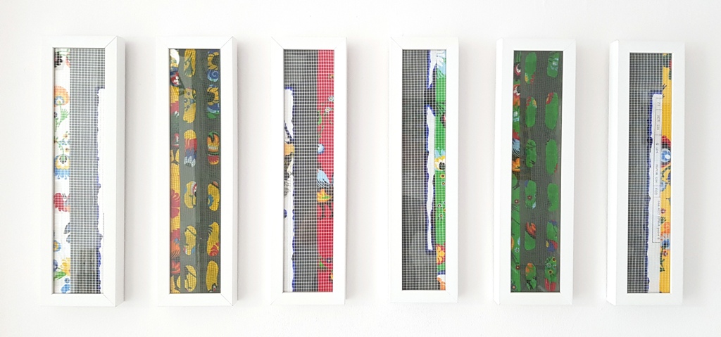 1 Kogut cycle - cm 12X43 each - mixed technique on canvas - 2019