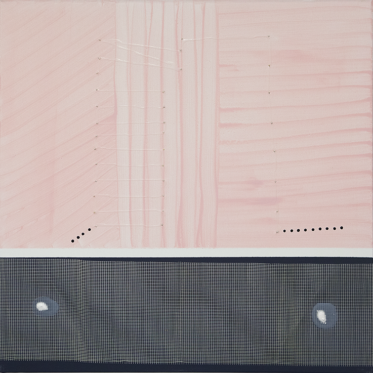 13. Dune rosa, cm 100 x 100, mixed technique on canvas, 2015
