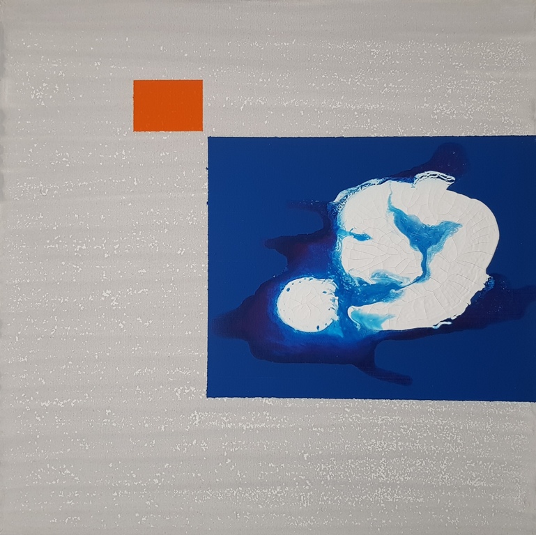14 - 2018 UNTITLED - cm 60x60 - mixed technique on canvas