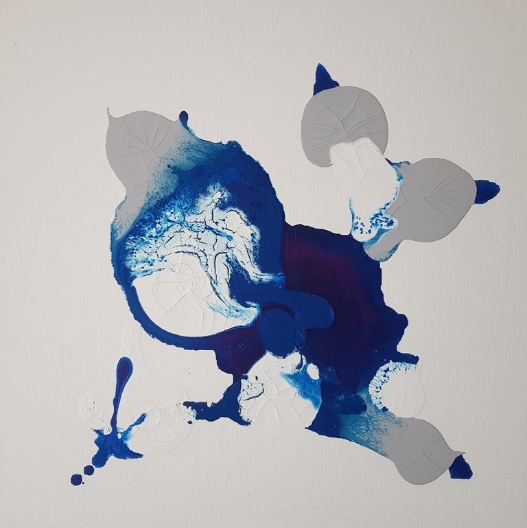 15 - 2018 UNTITLED - cm 60x60 - mixed technique on canvas