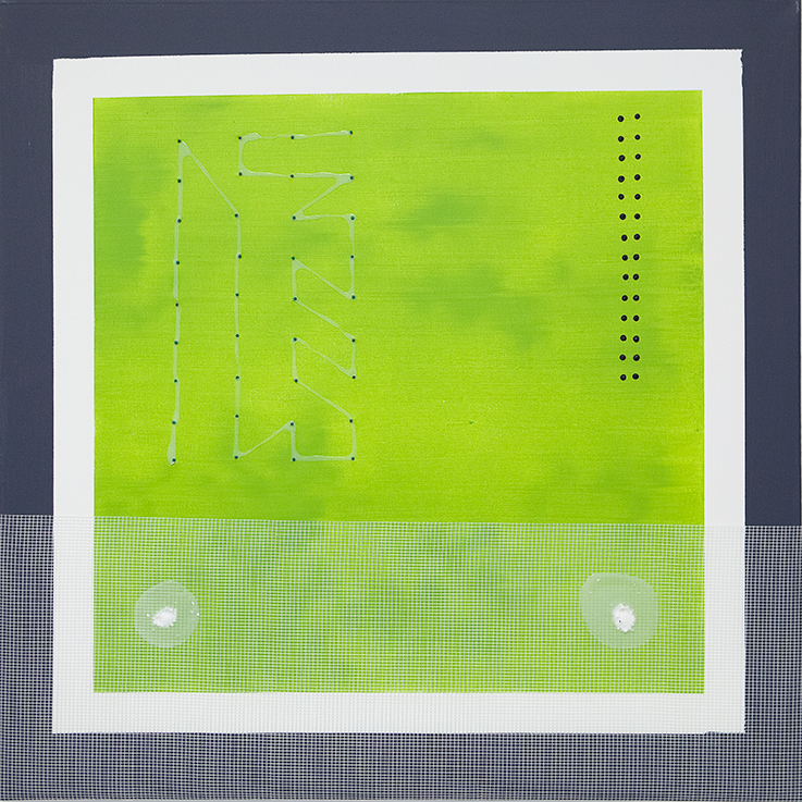 15. Economia verde - cm 100 x 100 - mixed technique on canvas - 2015
