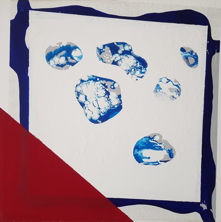 16 - 2018 UNTITLED - cm 60x60 - mixed technique on canvas