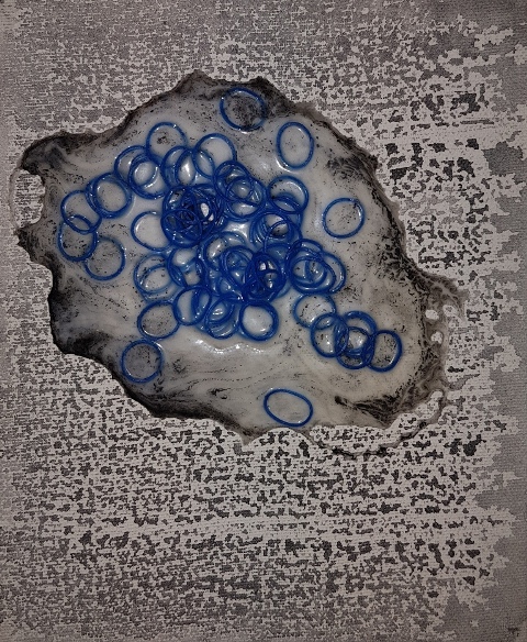 16. Marco Angelini - 2016 - Untitled - Mixed technique on canvas - cm 20x25