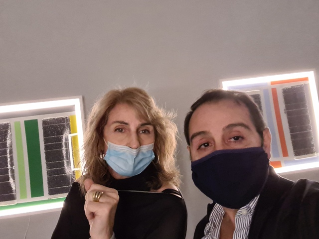 18 LUCEAN, Borghini Arte Contemporanea, the gallerist Tamara Borghini and me