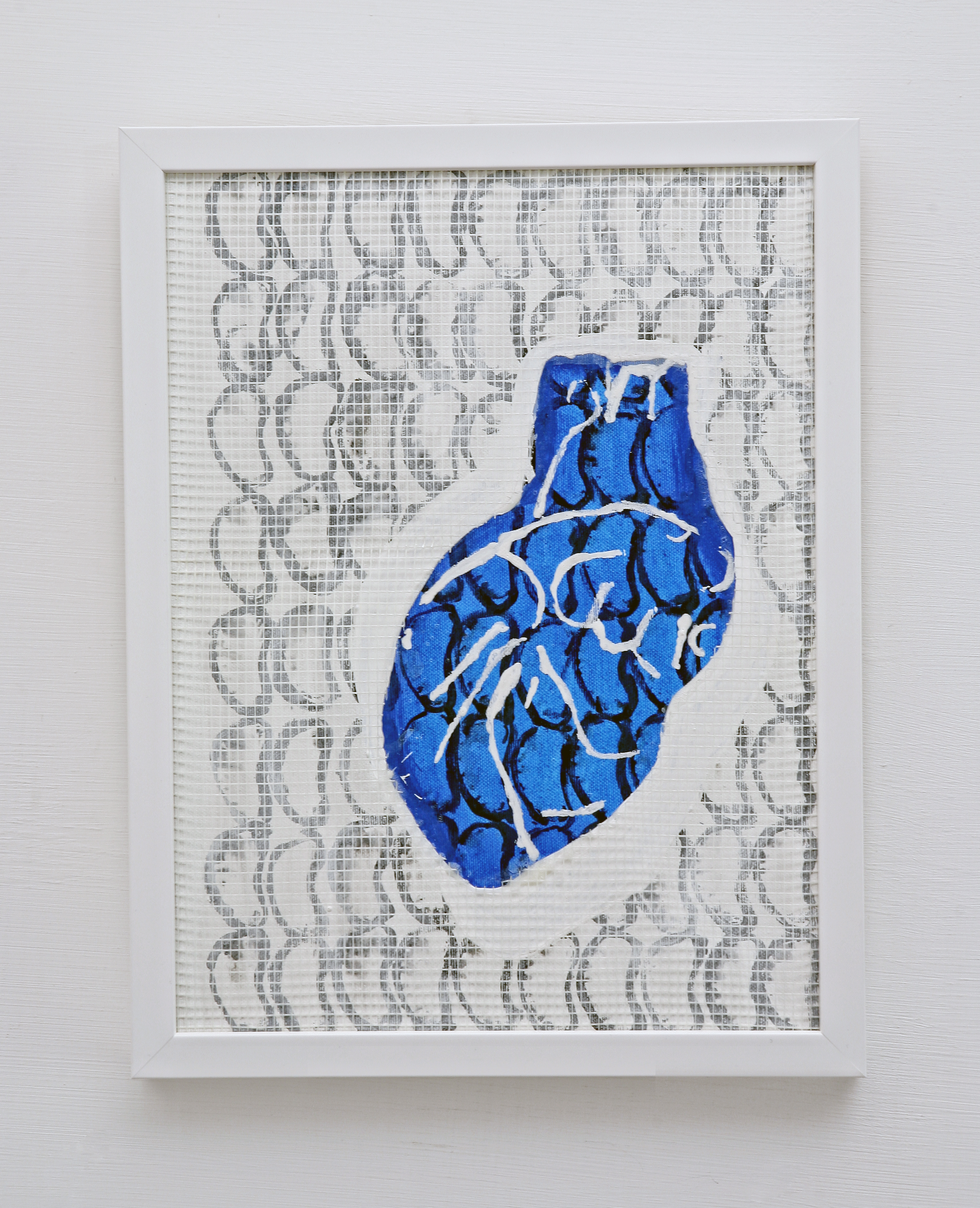 187 HR CP J. Kozaczuk cuore#5, 40x30 cm, tecnica mista su tela, 2012