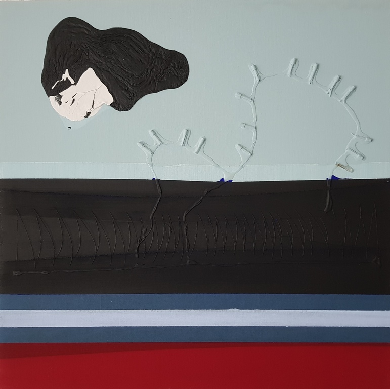 22 - 2018 UNTITLED - cm 60x60 - mixed technique on canvas