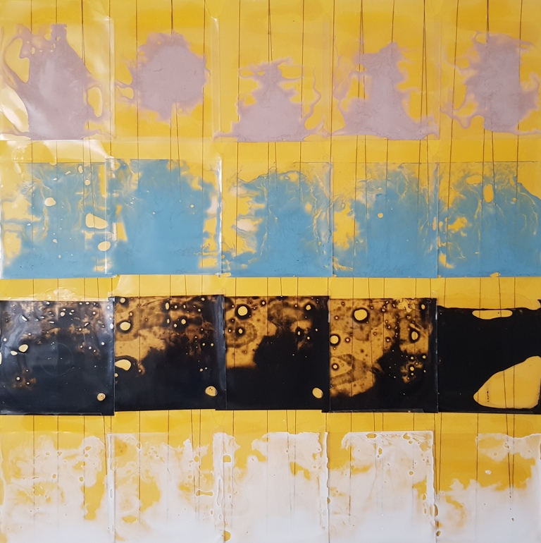 26 - 2019 UNTITLED - cm 60x60 - mixed technique on canvas