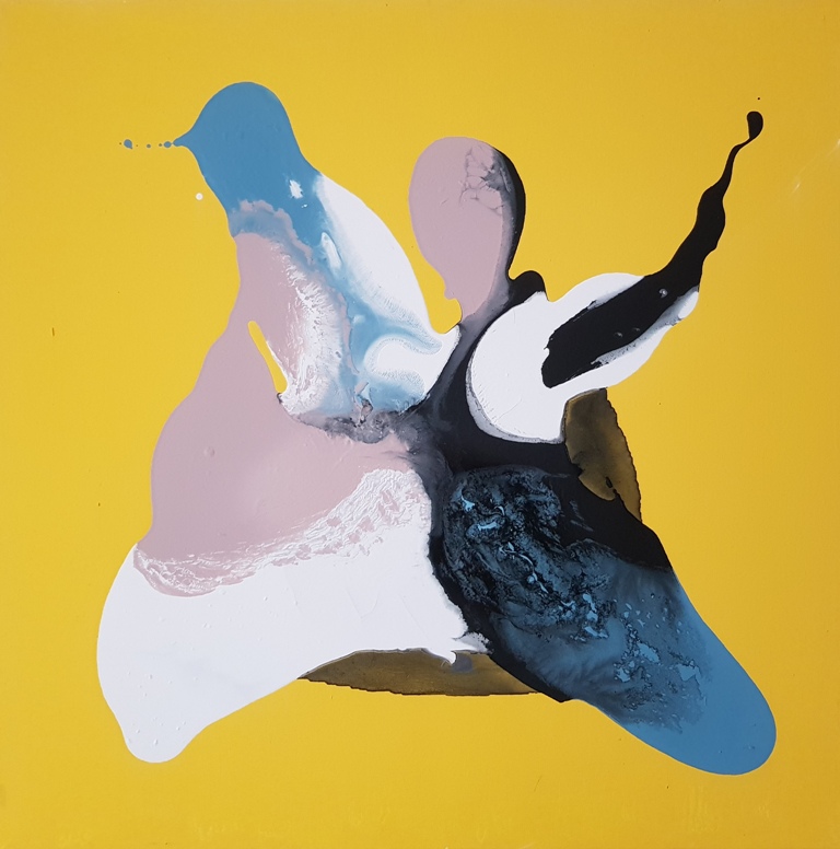 27 - 2019 UNTITLED - cm 60x60 - mixed technique on canvas