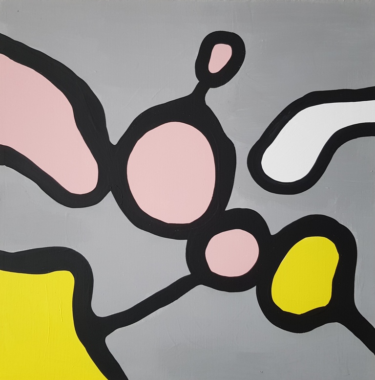 28 - 2019 UNTITLED - cm 60x60 - mixed technique on canvas