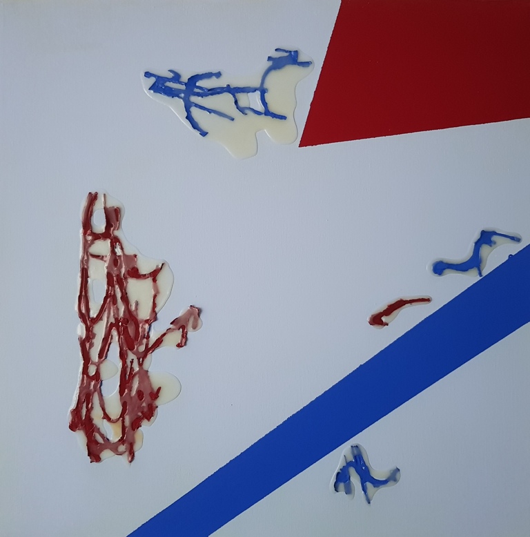 32 - 2019 - UNTITLED - cm 60x60 - mixed technique on canvas