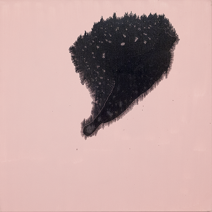 320 - 2014 - untitled - cm 90 x 90 - mixed media on canvas - photo Carolina Farina