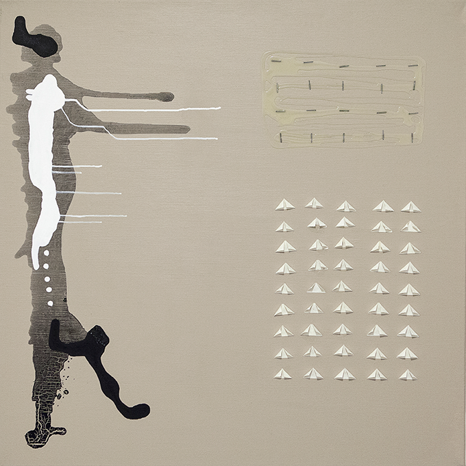 321 - 2014 - untitled - cm 90 x 90 - mixed media on canvas - photo Carolina Farina