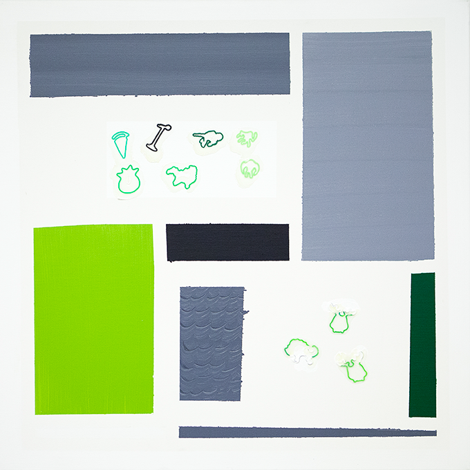 334 - 2015 - untitled - cm 90 x 90 - mixed media on canvas - photo Carolina Farina