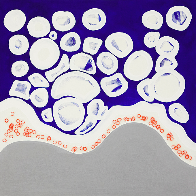 335 - 2015 - untitled - cm 90 x 90 - mixed media on canvas - photo Carolina Farina