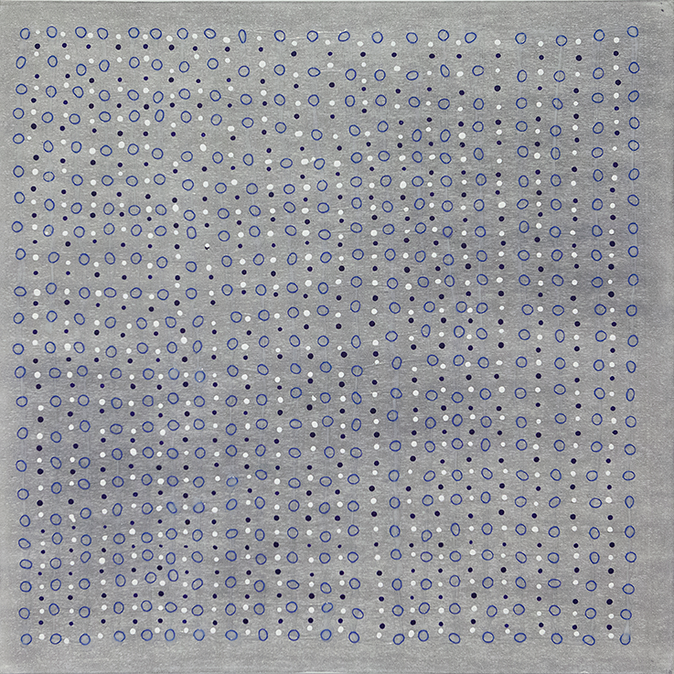 346. untitled - cm 100 x 100 - mixed technique on canvas - 2015 - ph Carolina Farina