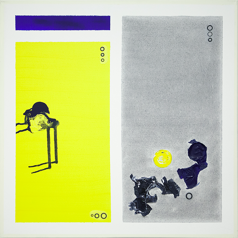 357. untitled - cm 100 x 100 - mixed technique on canvas - 2015 - ph Carolina Farina