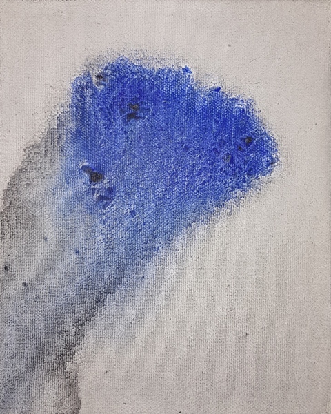 36. fluid - cm 20x25 - mixed media technique on canvas - 2016