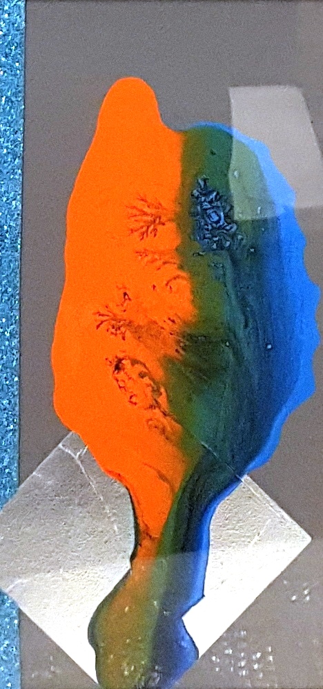 589 b - mixed media technique on canvas - cm 43 x23 - 2019