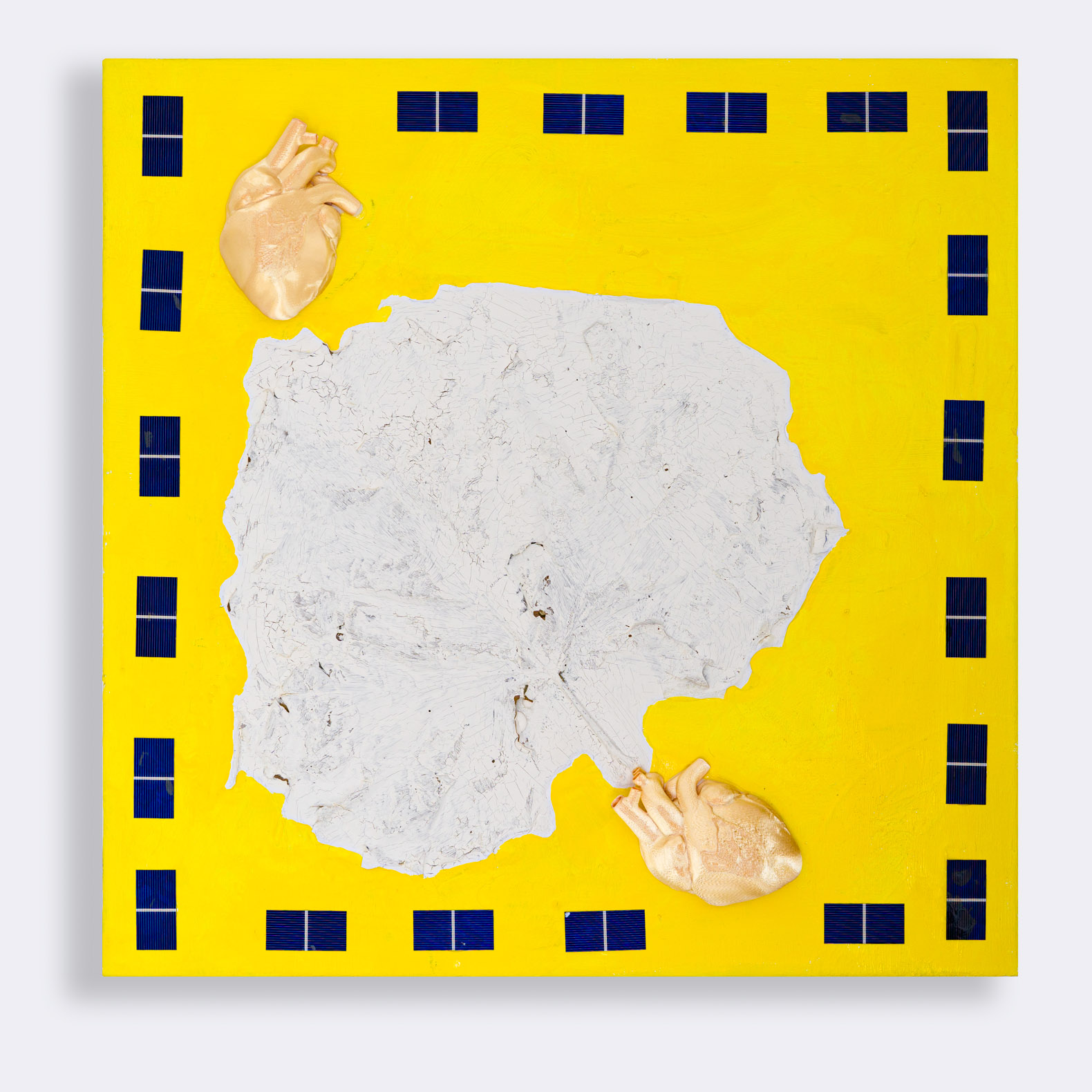 750 WR Sedimenti del futuro, 60x60 cm, tecnica mista su tela, 2024