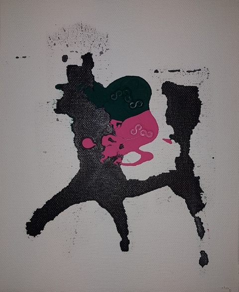 8. Marco Angelini - 2016 - Untitled - Mixed technique on canvas - cm 20x25