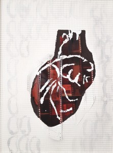 b Marco Angelini - cuore#2 - cm 30x40 mixed media technique on canvas