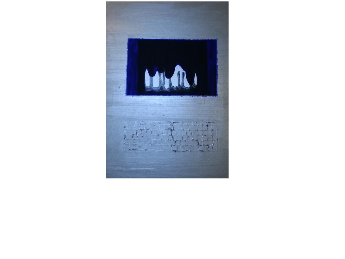 11. Foresta elettronica - cm 50x70 - tecnica mista su tela - 2014 -