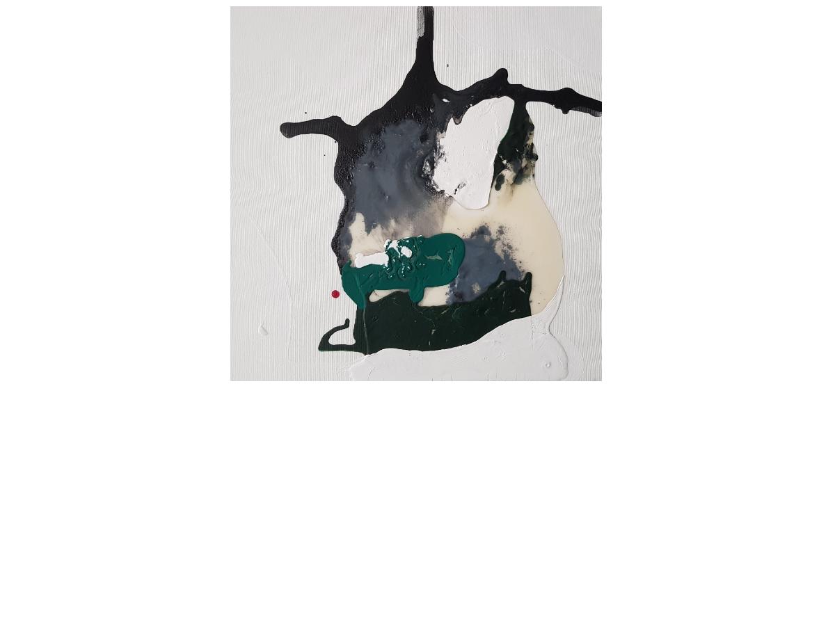 11. Orizzonte instabile, cm 40x40 tecnica mista su tela, 2018