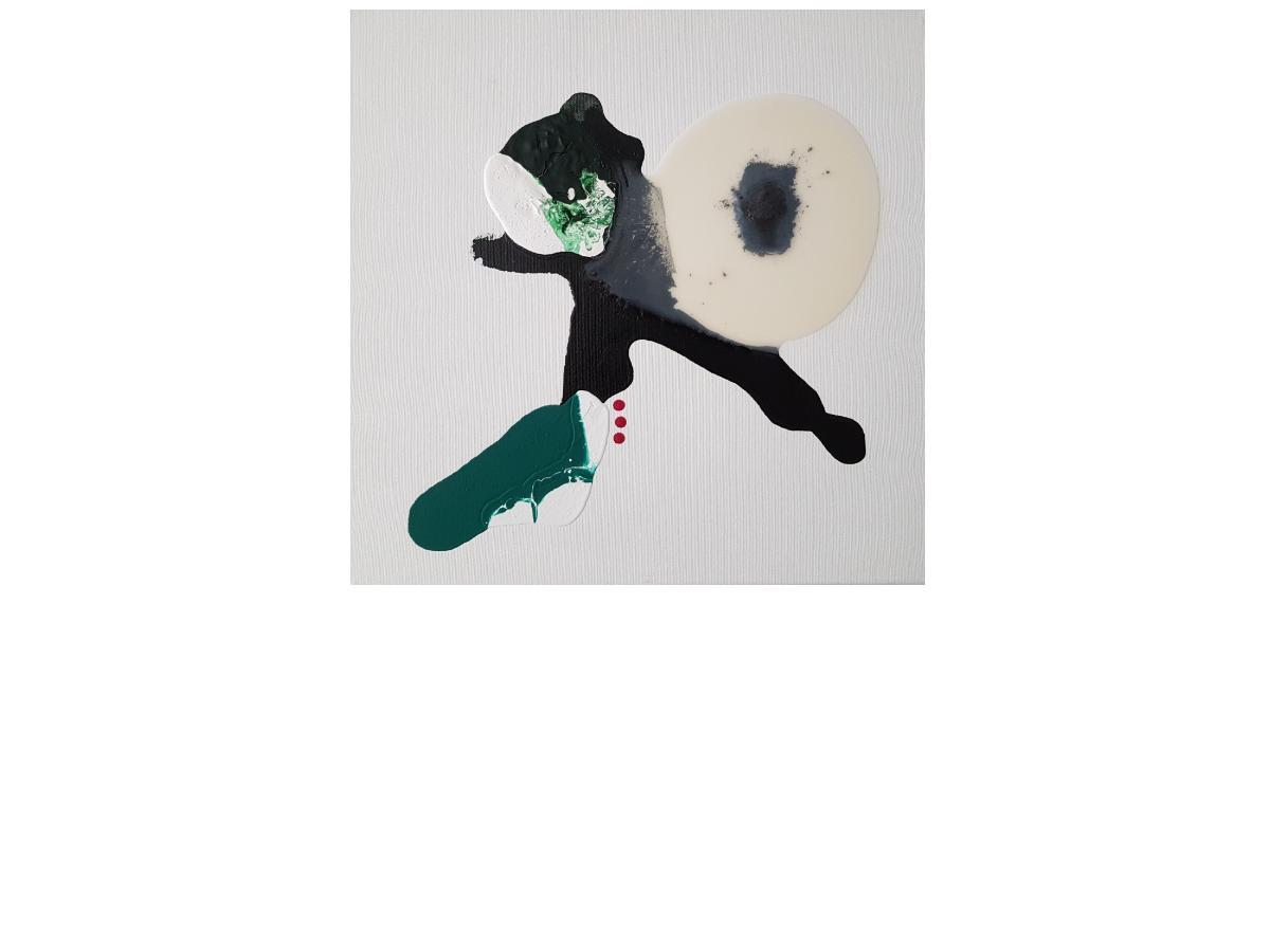 13. Animale di luce, cm 40x40 tecnica mista su tela, 2018