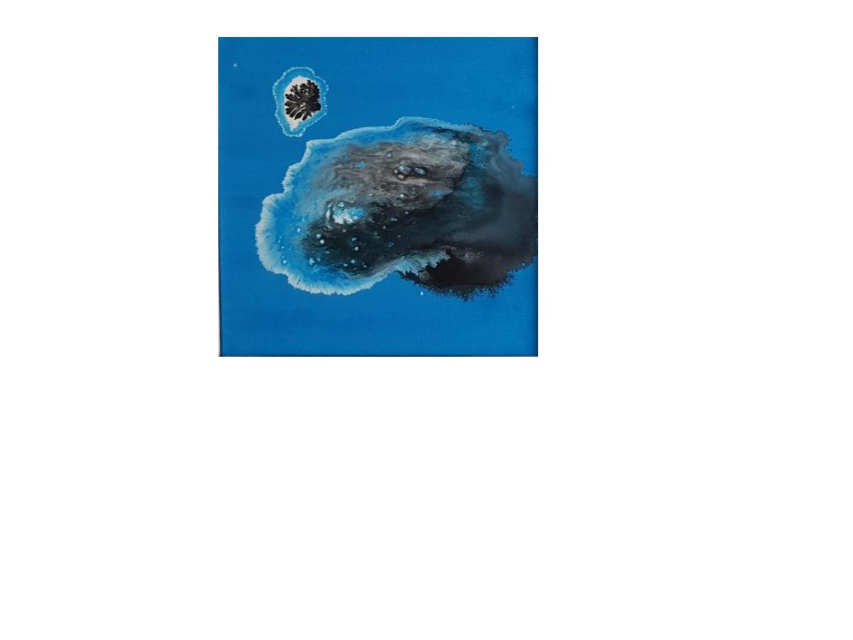 16a. senza titolo, 20x20 cm, tecnica mista su tela, 2019