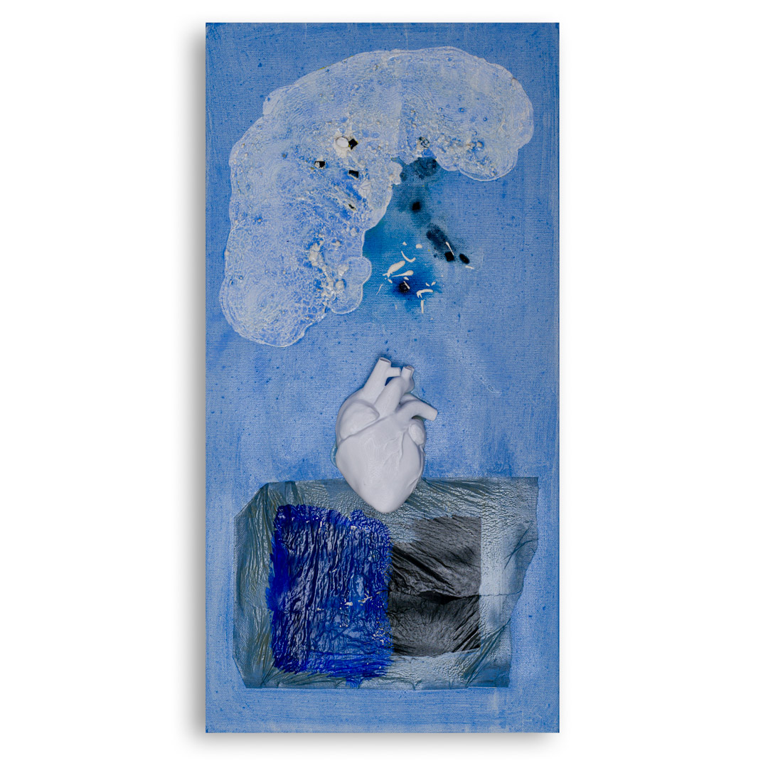 Battito fetale, 60x30 cm, tecnica mista, 2013