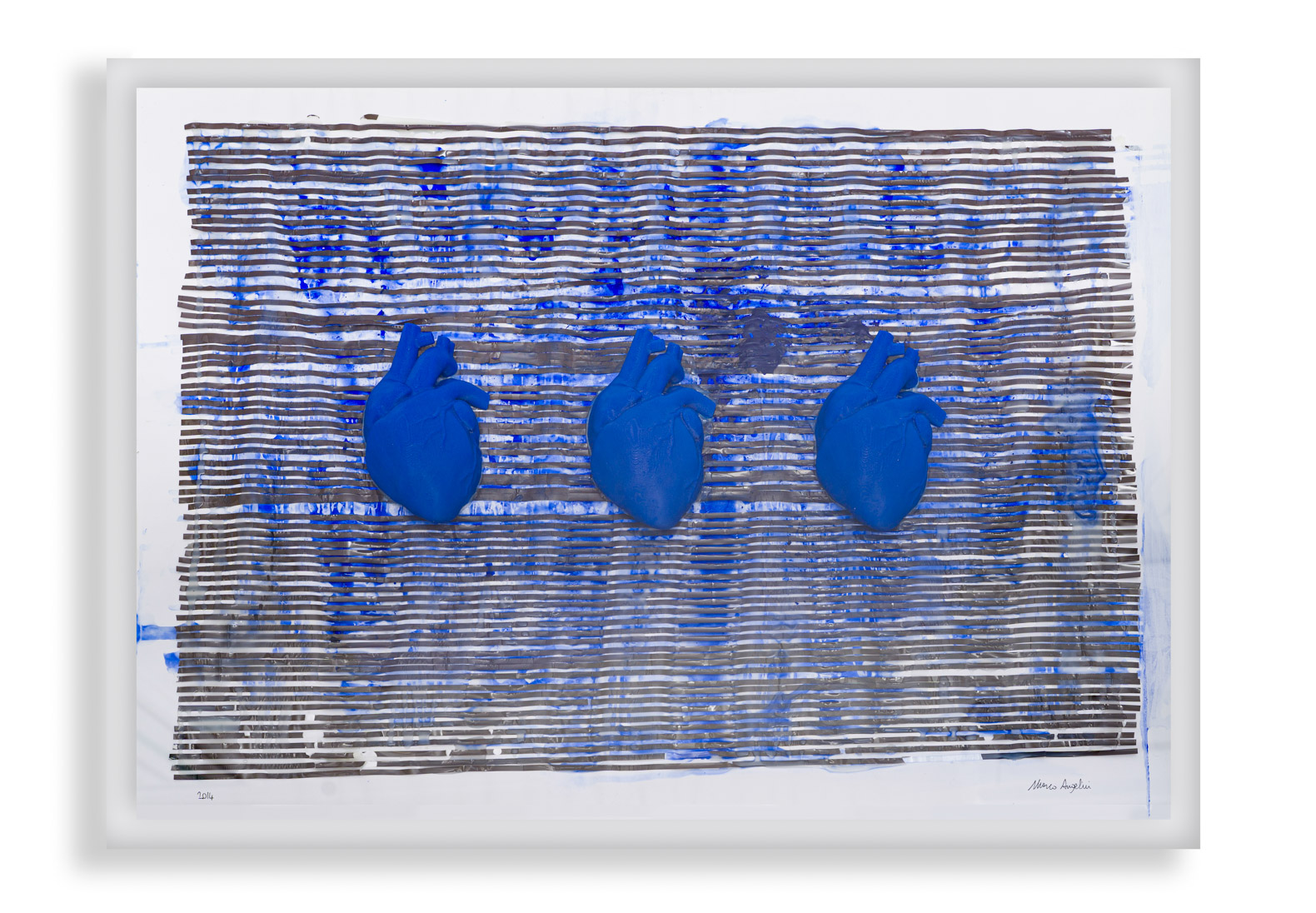 Memoria audio, 50x70 cm, tecnica mista, 2014