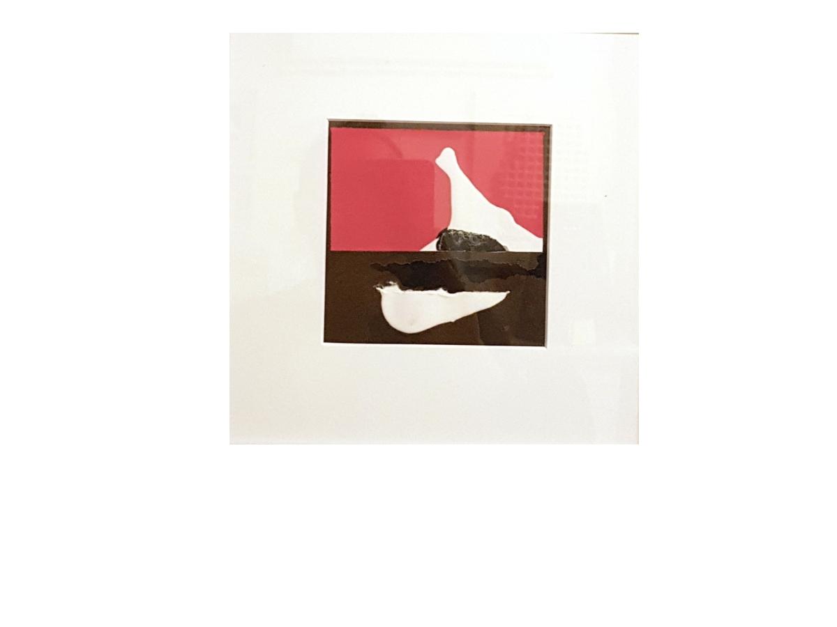 3 - Stone and Light – Pietra e luce, 28x28 cm, mixed technique on paper, 2018_