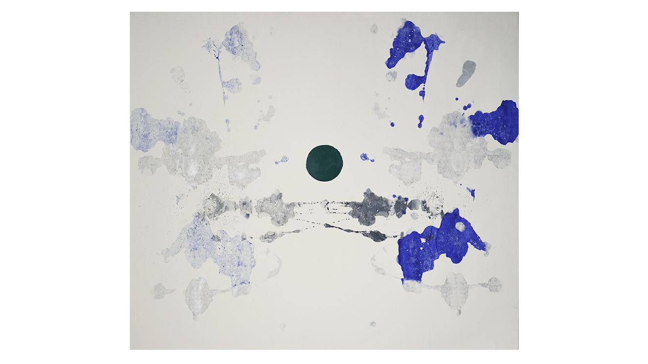 3. Diade, 128x145 cm, tecnica mista su tela, 2017 -