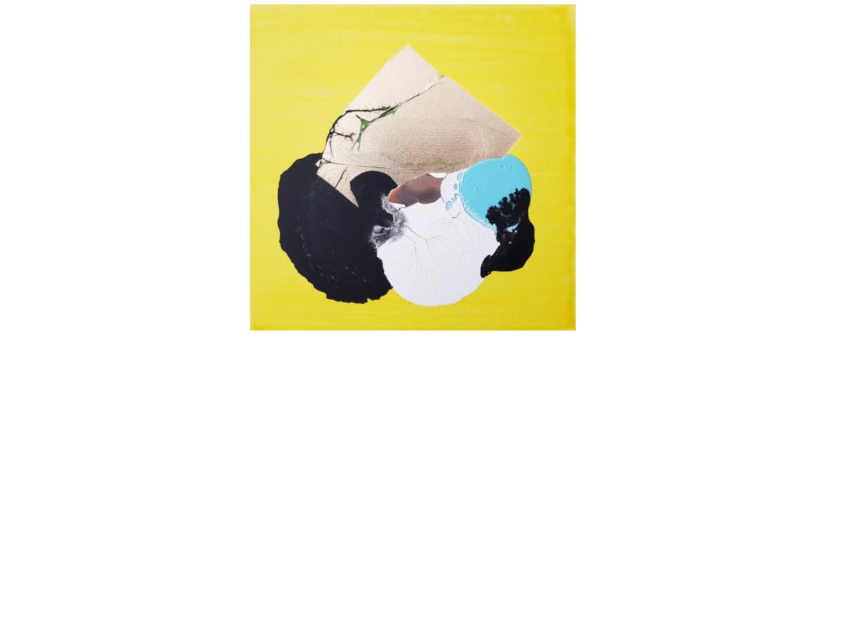 4. Senza titolo, 30x30 cm, tecnica mista su tela, 2017