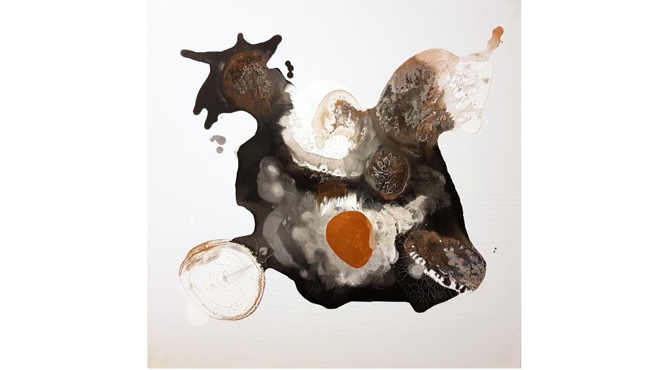 488g Palio della capra d'oro, 60x60 cm, tecnica mista su tela, 2016 -