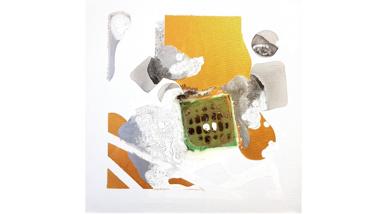 488l Colosseo di notte, 60x60 cm, tecnica mista su tela, 2016 -