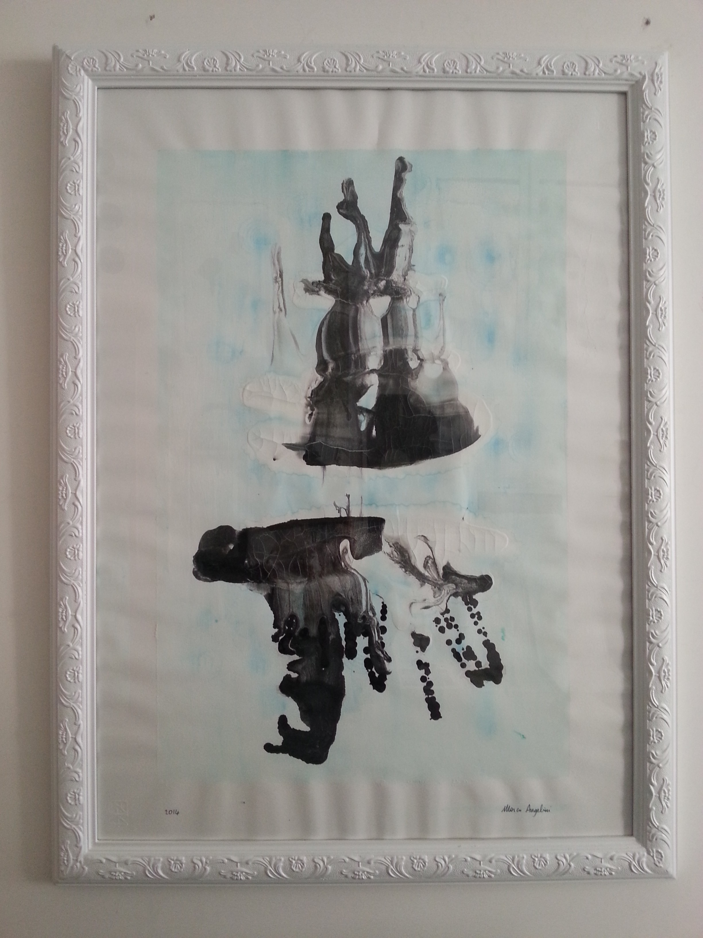 4a - riflessi d'inverno, 50x70 cm, tecnica mista su carta, 2014