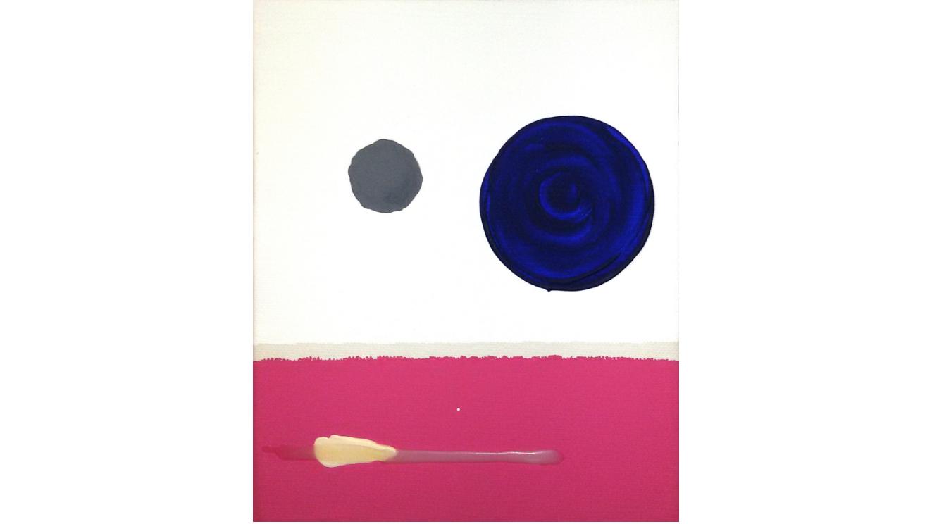 6. Confine fluido, cm 25x20, tecnica mista su tela, 2017 -