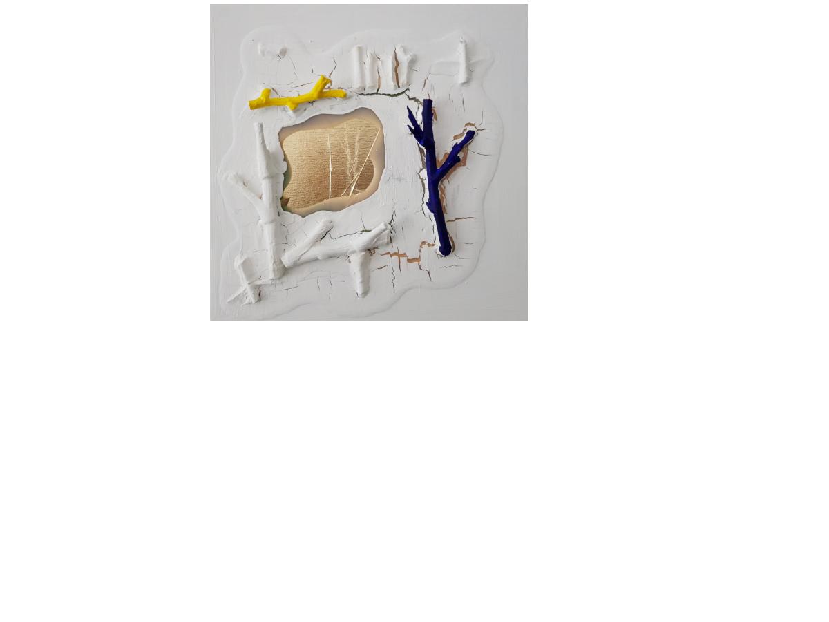 6. Senza titolo, 30x30 cm, tecnica mista su tela, 2017