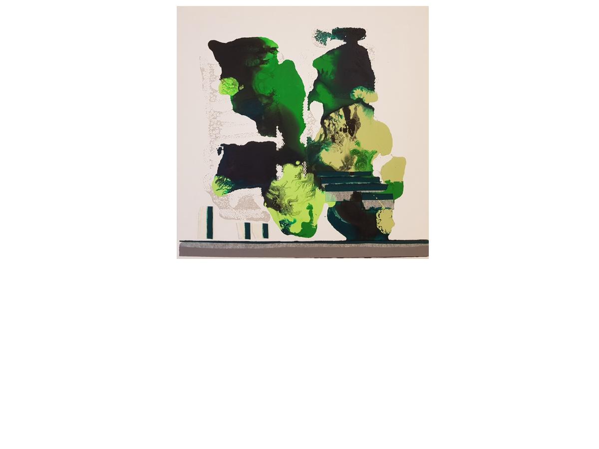 7. Casba d'Algeri, cm 40x40 tecnica mista su tela, 2018