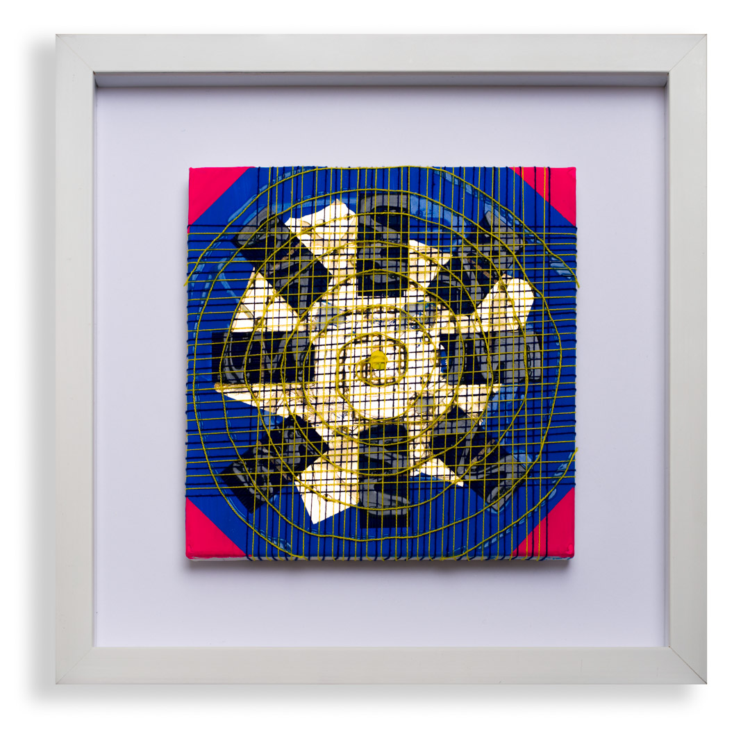 Energia rinnovabile, 20x20 cm, tecnica mista, 2025