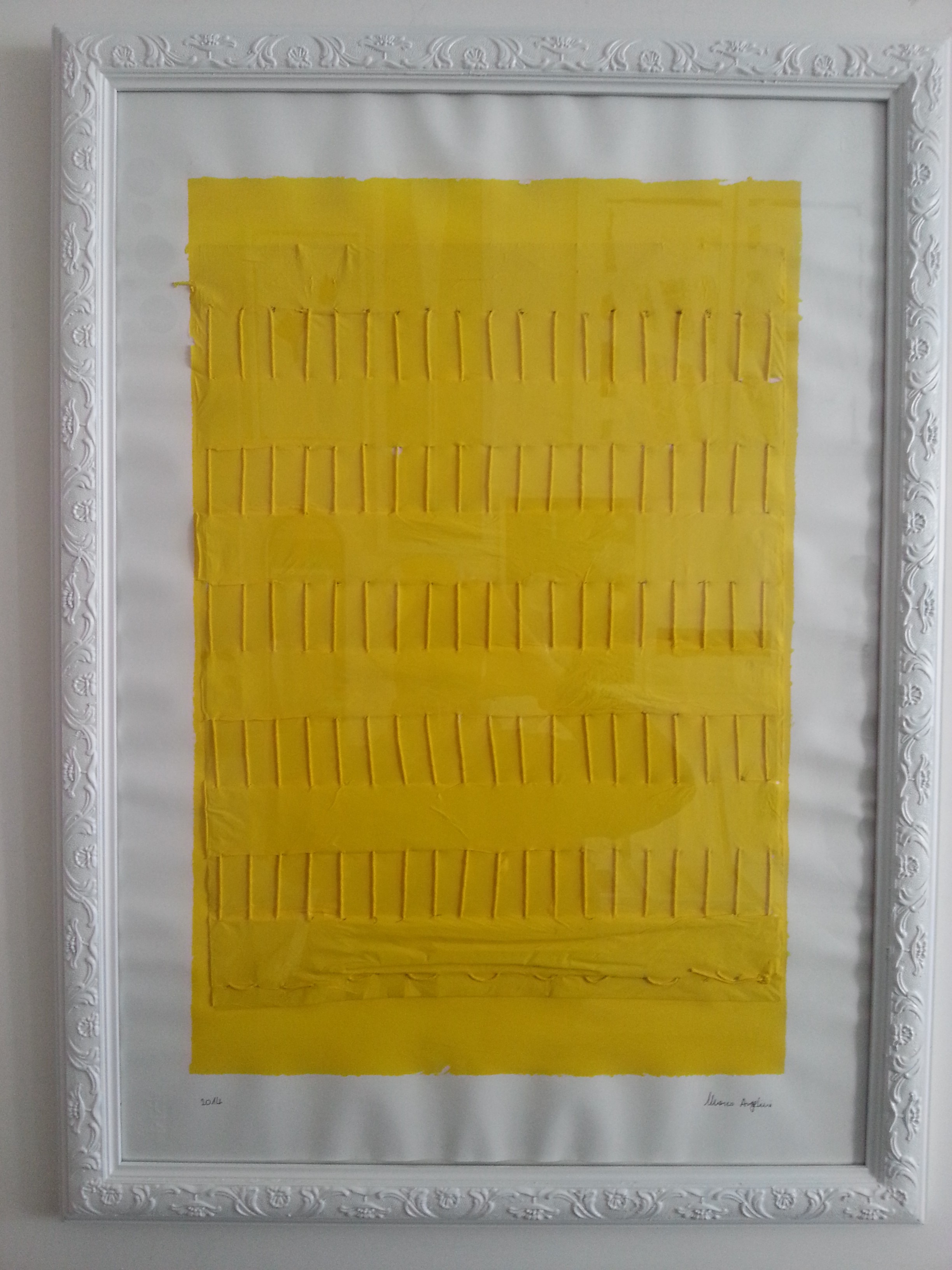 7 - Intrecci di luce, 70x50 cm, tecnica mista su carta, 2014