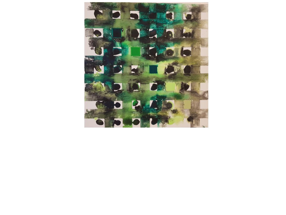 8. Finestra d'Algeri, cm 40x40 tecnica mista su tela, 2018