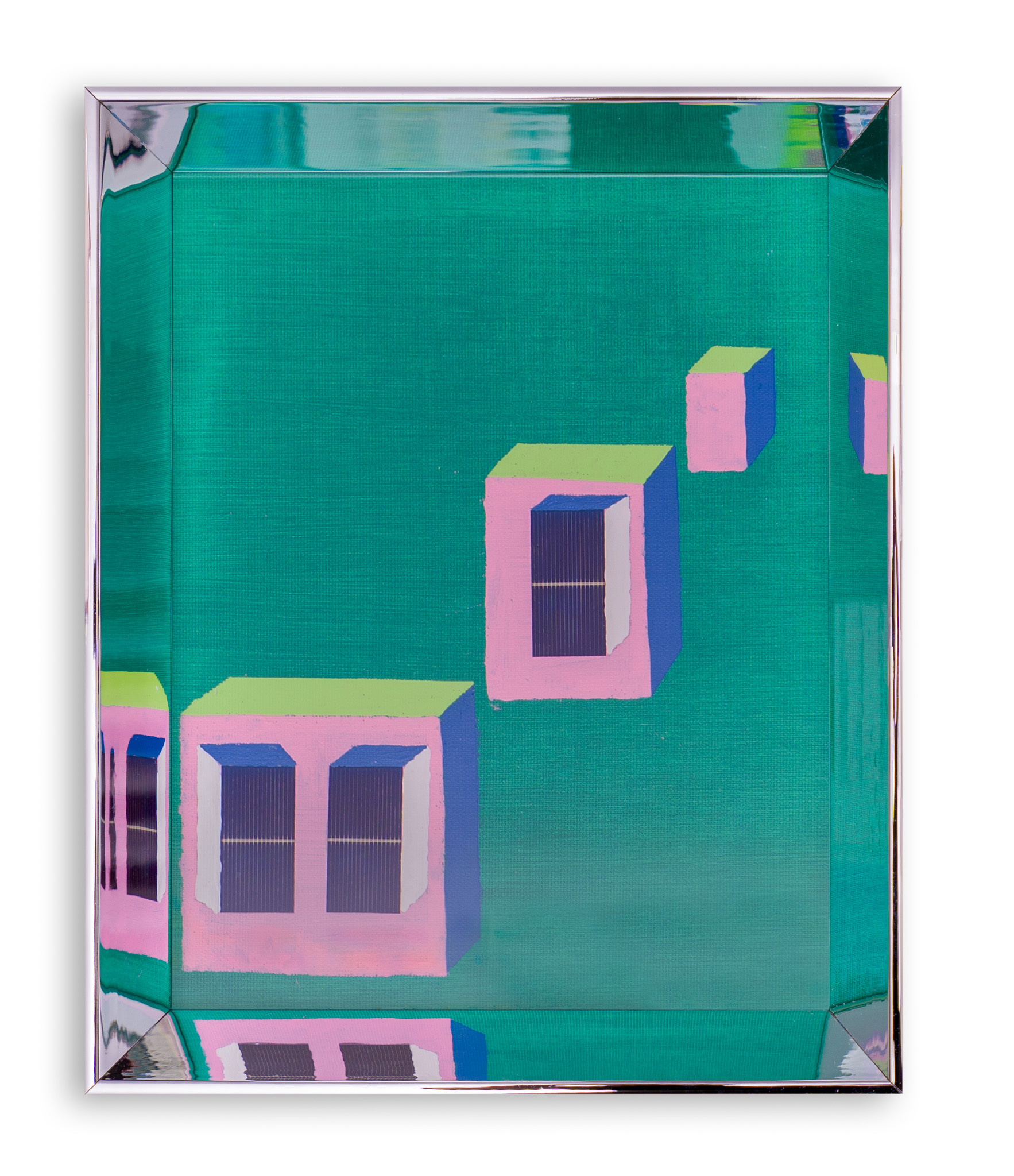 La casa che si nutre di sole, 30x24 cm, tecnica mista, 2026