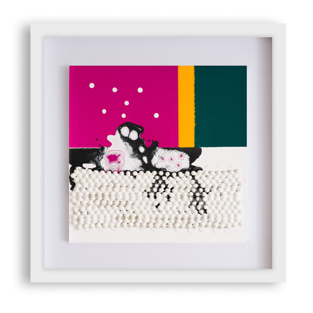 Monito, 30x30 cm, tecnica mista su tela, 2021