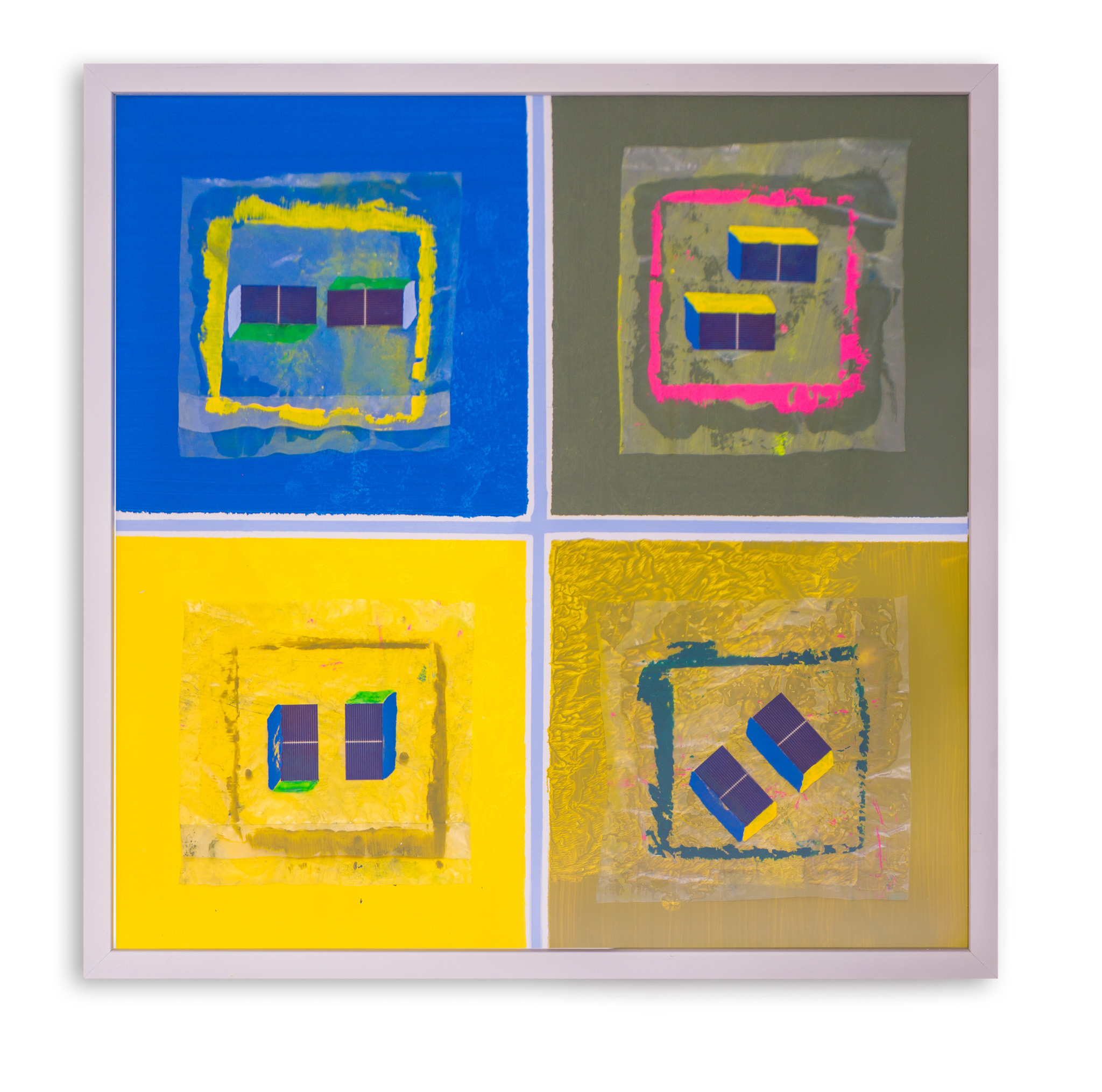 Quadranti di luce, 60x60 cm, 2026 